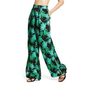 Fe Noel Palm Print Wide Leg Pant